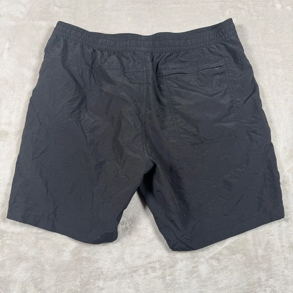 The North Face Shorts Mens Large Black Nylon Elastic Waist Athletic Hiking